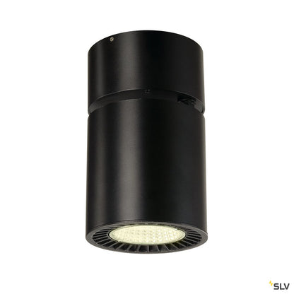 SLV SUPROS CL Deckenleuchte, rund, schwarz, 4000lm, 4000K, SLM LED, 60° Reflektor