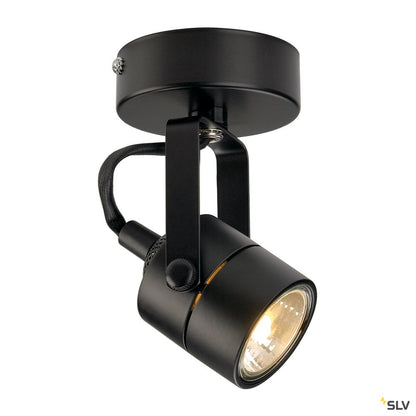 SLV SPOT 79 230V Wand- und Deckenleuchte, schwarz, GU10, max. 50W