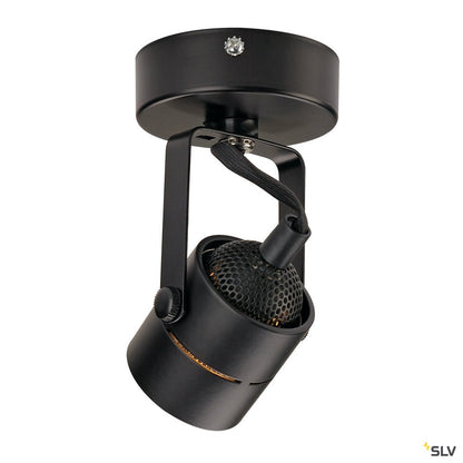 SLV SPOT 79 230V Wand- und Deckenleuchte, schwarz, GU10, max. 50W