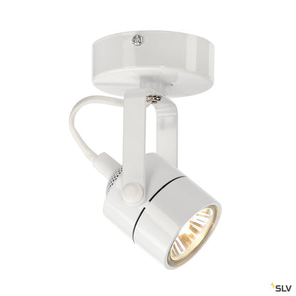 SLV SPOT 79 230V Wand- und Deckenleuchte, weiss, GU10, max. 50W