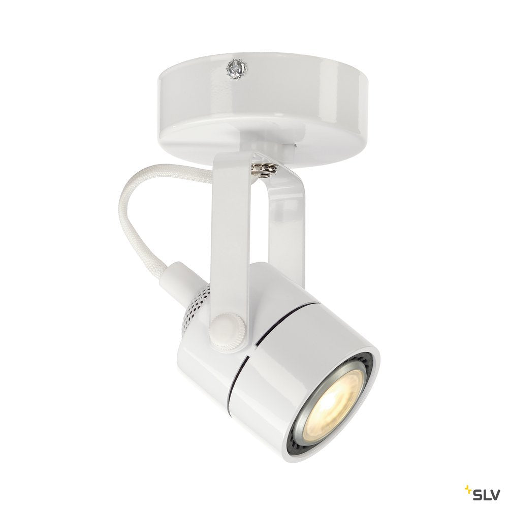 SLV SPOT 79 230V Wand- und Deckenleuchte, weiss, GU10, max. 50W