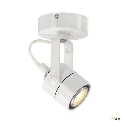 SLV SPOT 79 230V Wand- und Deckenleuchte, weiss, GU10, max. 50W