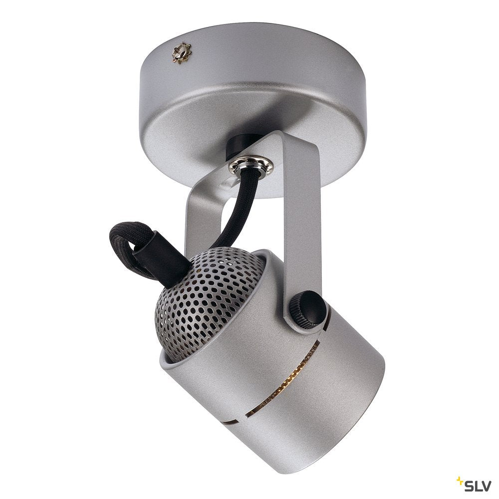 SLV SPOT 79 230V Wand- und Deckenleuchte, silbergrau, GU10, max. 50W