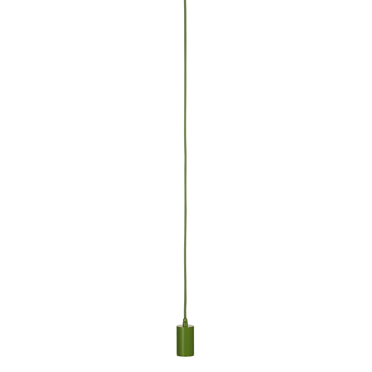 SLV FITU E27 Pendelleuchte, rund, farngrün, E27, max. 60W, 2.5m Kabel mit offenem Kabele.