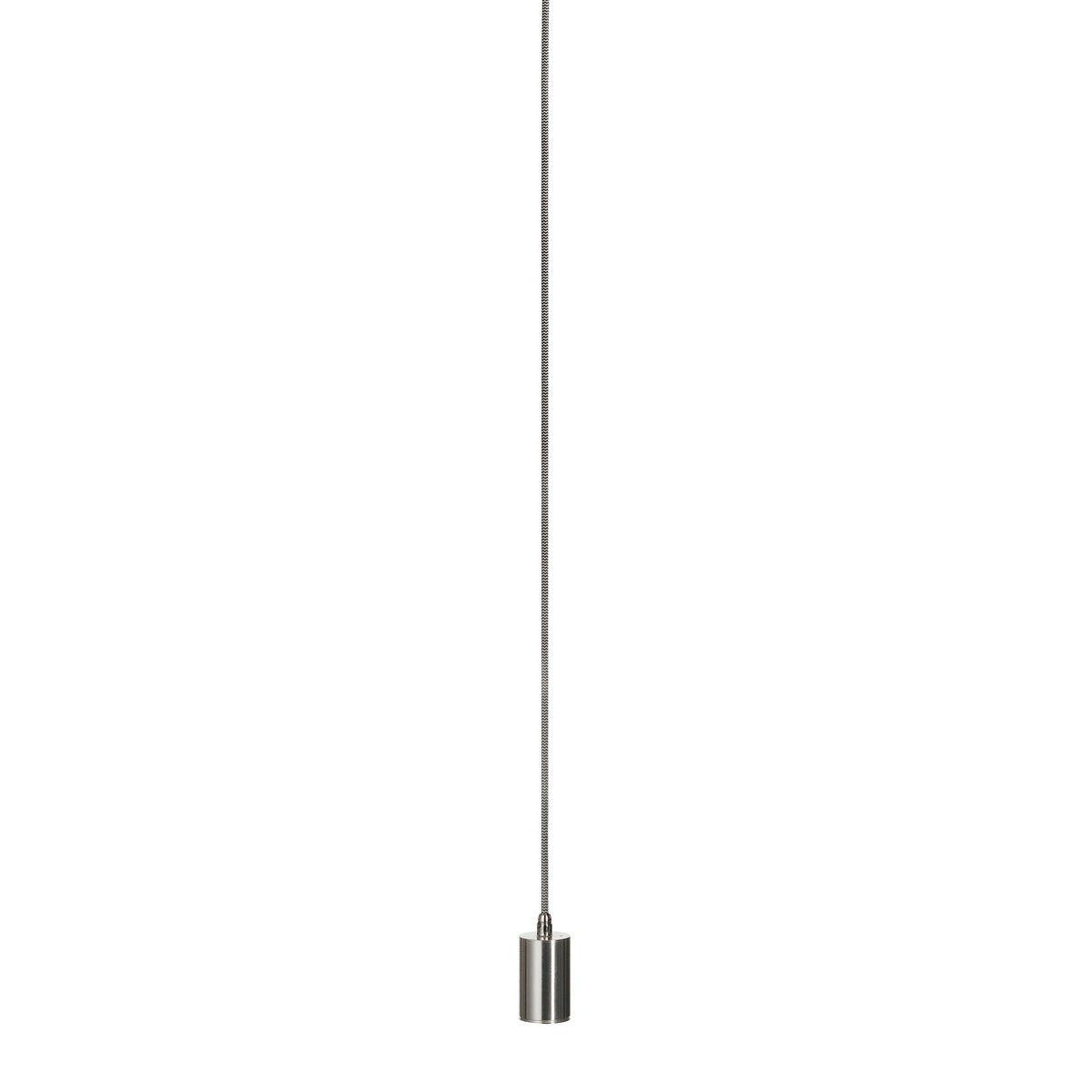 SLV FITU E27 Pendelleuchte, rund, alu brushed, E27, max. 60W, 2.5m Kabel mit offenem Kabele.