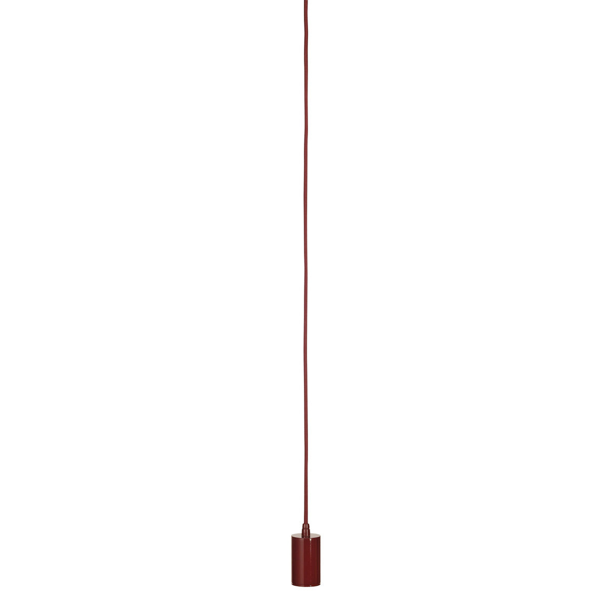 SLV FITU E27 Pendelleuchte, rund, weinrot, E27, max. 60W, 2.5m Kabel mit offenem Kabele.