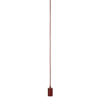 SLV FITU E27 Pendelleuchte, rund, weinrot, E27, max. 60W, 2.5m Kabel mit offenem Kabele.