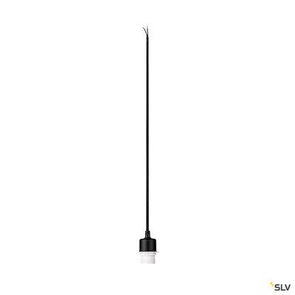 SLV FENDA E27 Pendelleuchte, schwarz, ohne Rosette, ohne Schirm