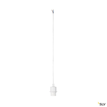 SLV FENDA E27 Pendelleuchte, weiss, ohne Rosette, ohne Schirm