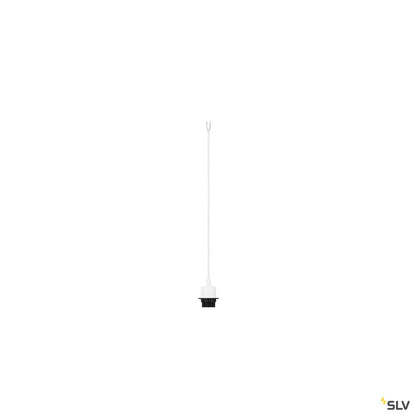 SLV FENDA E27 Pendelleuchte, weiss, ohne Rosette, ohne Schirm