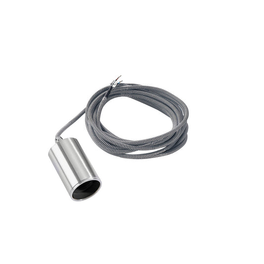 SLV FITU, Pendelleuchte, A60, rund, aluminium gebürstet, 5m Kabel mit offenem Kabelende, max. 60W