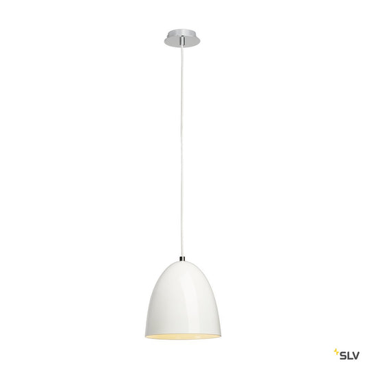 SLV PARA CONE 20 Pendelleuchte, rund, weiss, E27, max. 60W