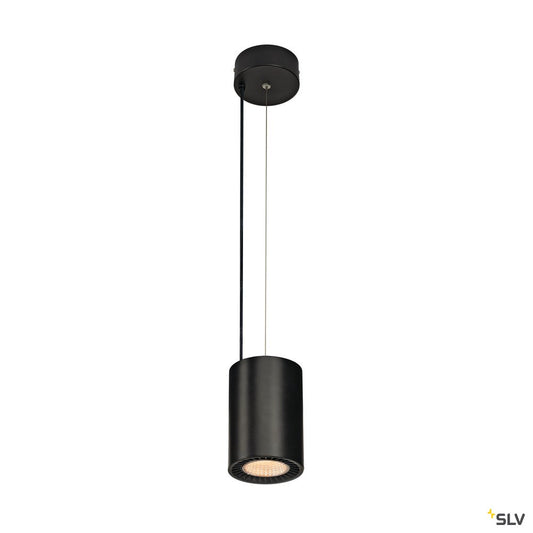 SLV SUPROS PD Pendelleuchte, rund, schwarz, 3000lm 3000K SLM LED, 60° Reflektor
