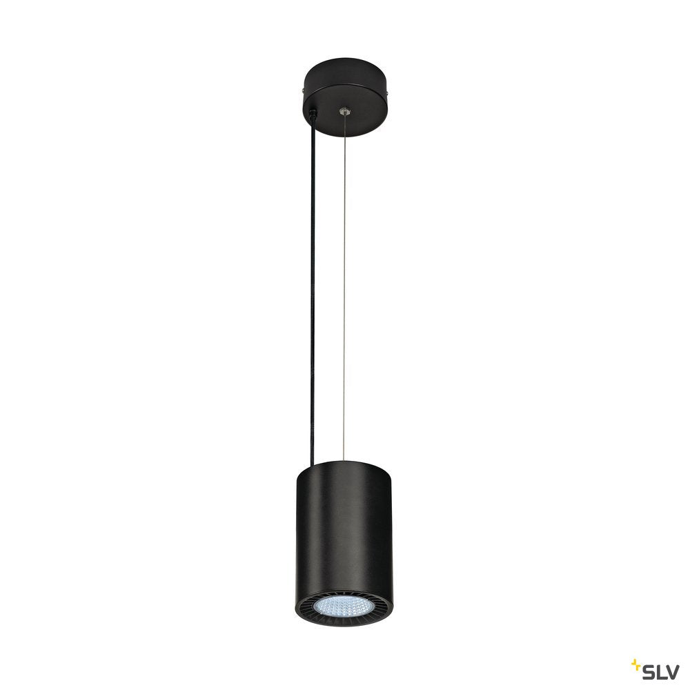 SLV SUPROS PD Pendelleuchte, rund, schwarz, 3000lm 4000K SLM LED, 60° Reflektor