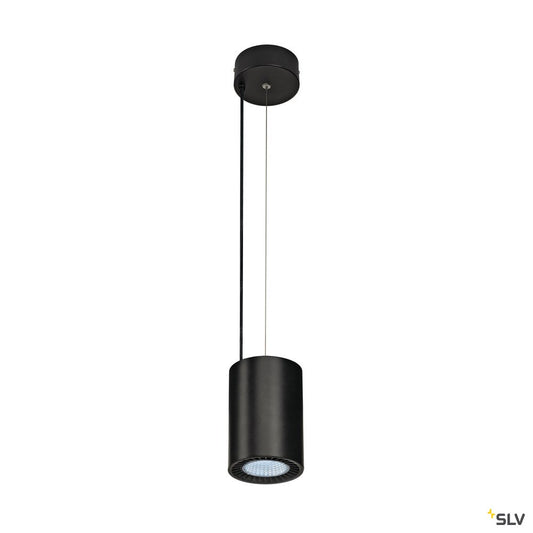 SLV SUPROS PD Pendelleuchte, rund, schwarz, 3000lm 4000K SLM LED, 60° Reflektor