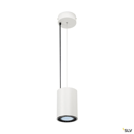 SLV SUPROS PD Pendelleuchte, rund, weiß, 3000lm 4000K SLM LED, 60° Reflektor
