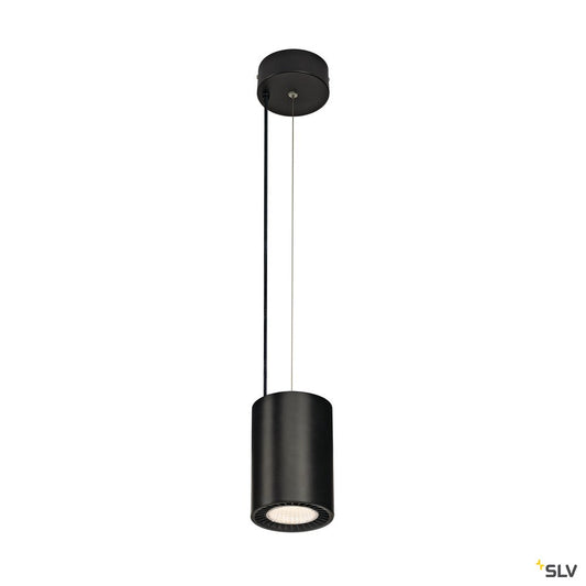 SLV SUPROS PD Pendelleuchte, rund, schwarz, 4000lm 3000K SLM LED, 60° Reflektor
