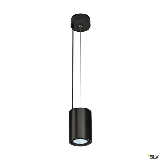 SLV SUPROS PD Pendelleuchte, rund, schwarz, 4000lm 4000K SLM LED, 60° Reflektor