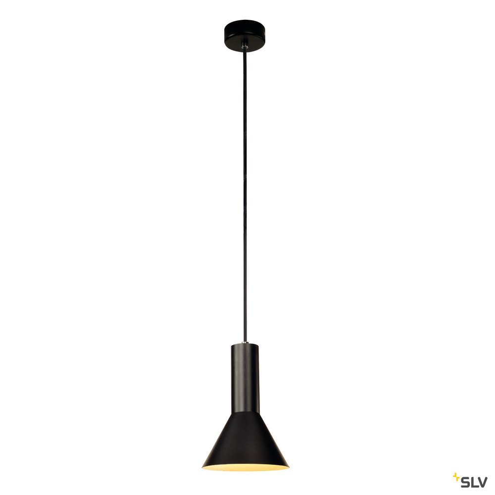 SLV PHELIA Pendelleuchte, schwarz, D175/H255, E27, max. 23W