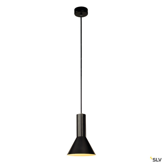 SLV PHELIA Pendelleuchte, schwarz, D175/H255, E27, max. 23W