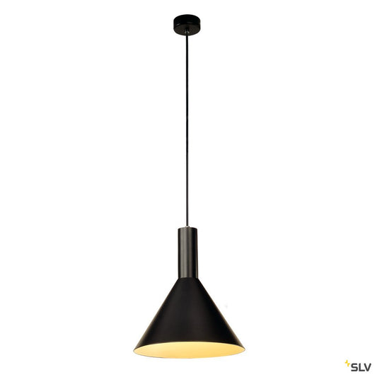 SLV PHELIA Pendelleuchte, schwarz, D279/H420, E27, max. 23W