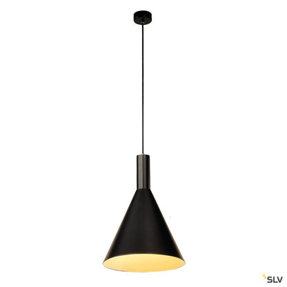 SLV PHELIA Pendelleuchte, schwarz, D275/H320, E27, max. 23W