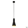SLV PHELIA Pendelleuchte, schwarz, D130/H255, E27, max. 23W