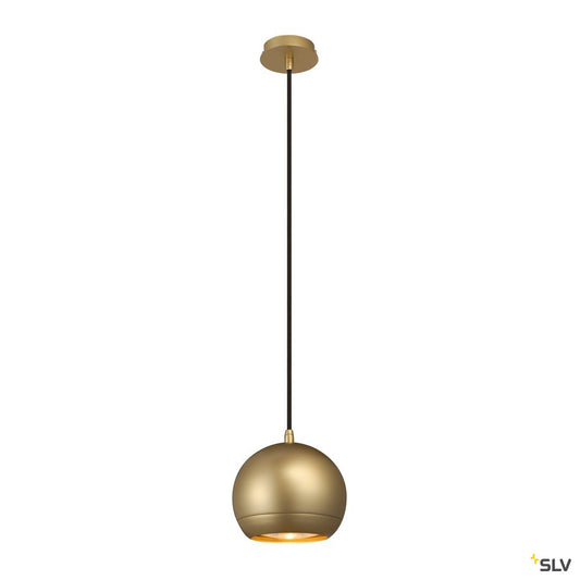 SLV LIGHT EYE Pendelleuchte, messing, GU10, max. 75W