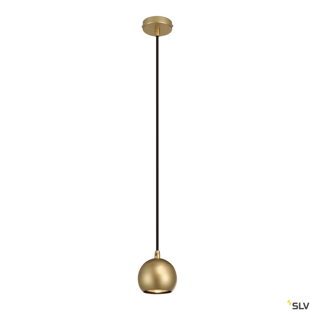 SLV LIGHT EYE BALL GU10 Pendel- leuchte, messing, max. 5W