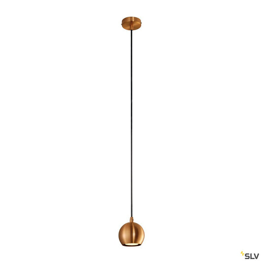 SLV LIGHT EYE BALL GU10 Pendel- leuchte, kupferfarben, max. 5W