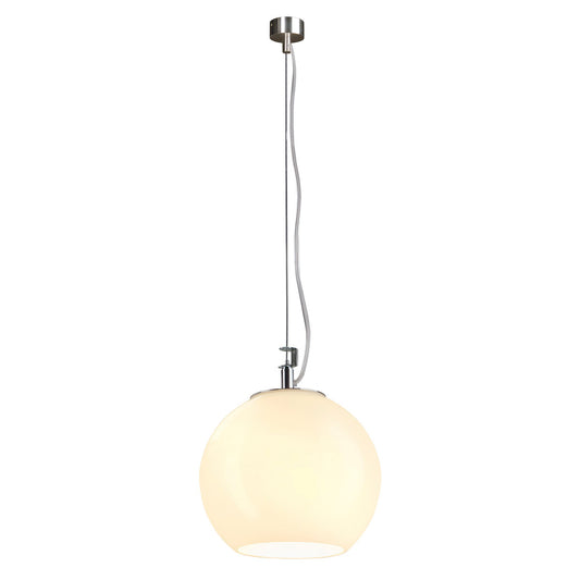 SLV SUN Pendelleuchte, alu/weiss, E27, max. 75W