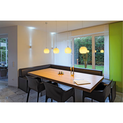SLV SUN Pendelleuchte, alu/weiss, E27, max. 75W