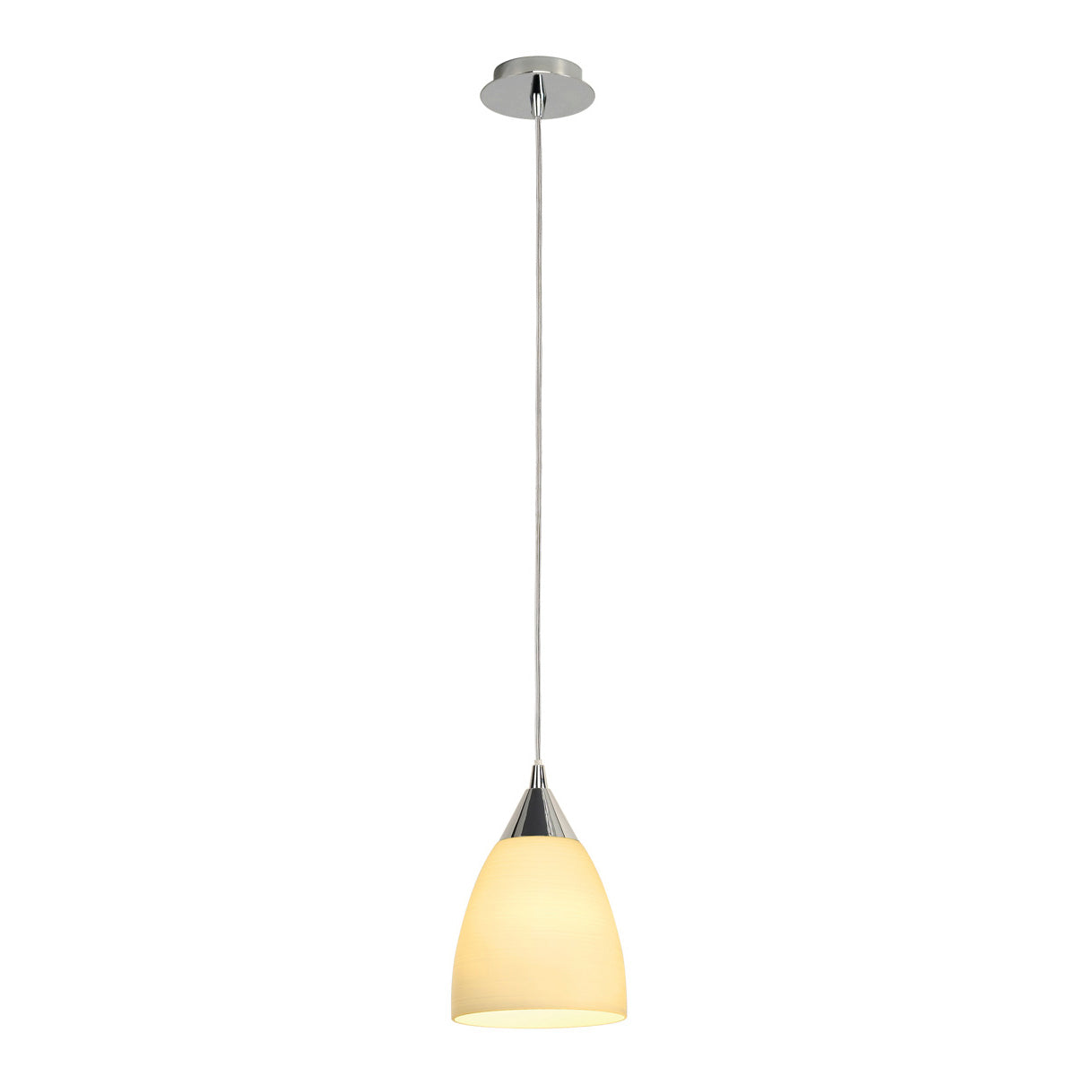 SLV ORION S Pendelleuchte, weiss, E14, max. 40W, Glas
