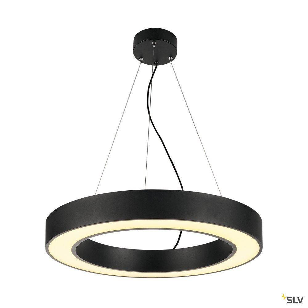 SLV MEDO PRO 60 RING Pendel- leuchte, schwarz, LED