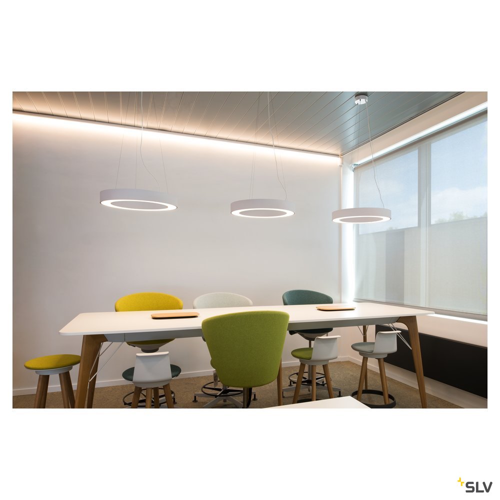 SLV MEDO PRO 60 RING Pendel- leuchte, weiss, LED
