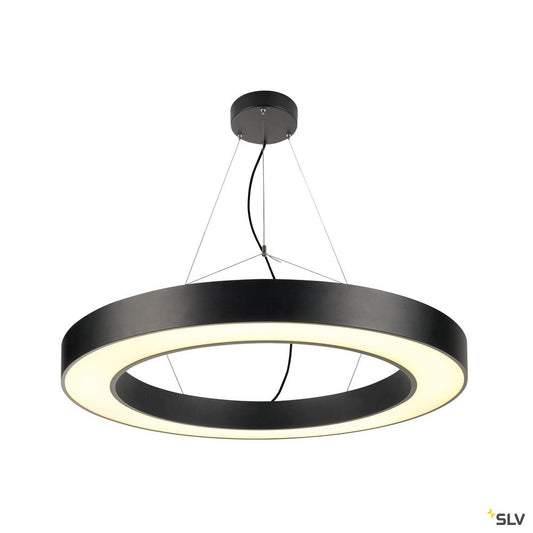 SLV MEDO PRO 90 RING Pendel- leuchte, schwarz, LED