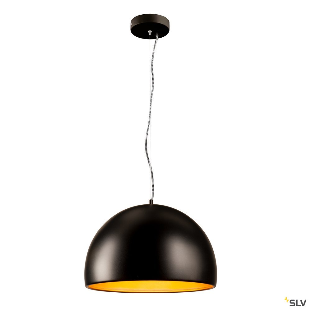 SLV BELA 40 LED Pendelleuchte, schwarz/gold, 3000K, 1350lm