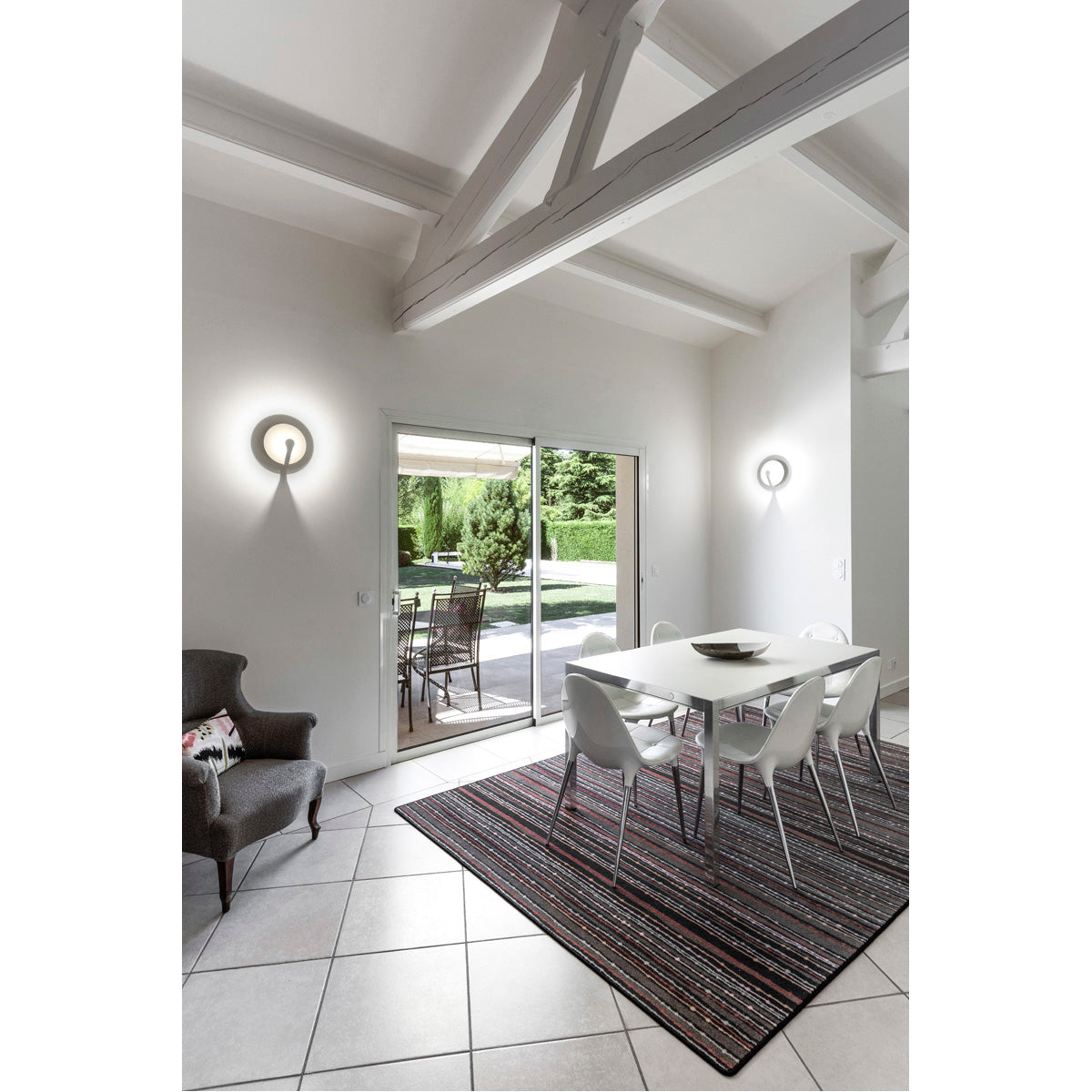 SLV AIR INDI 22 Wand- und Decken- leuchte, rund, weiss, 9W LED, 3000K