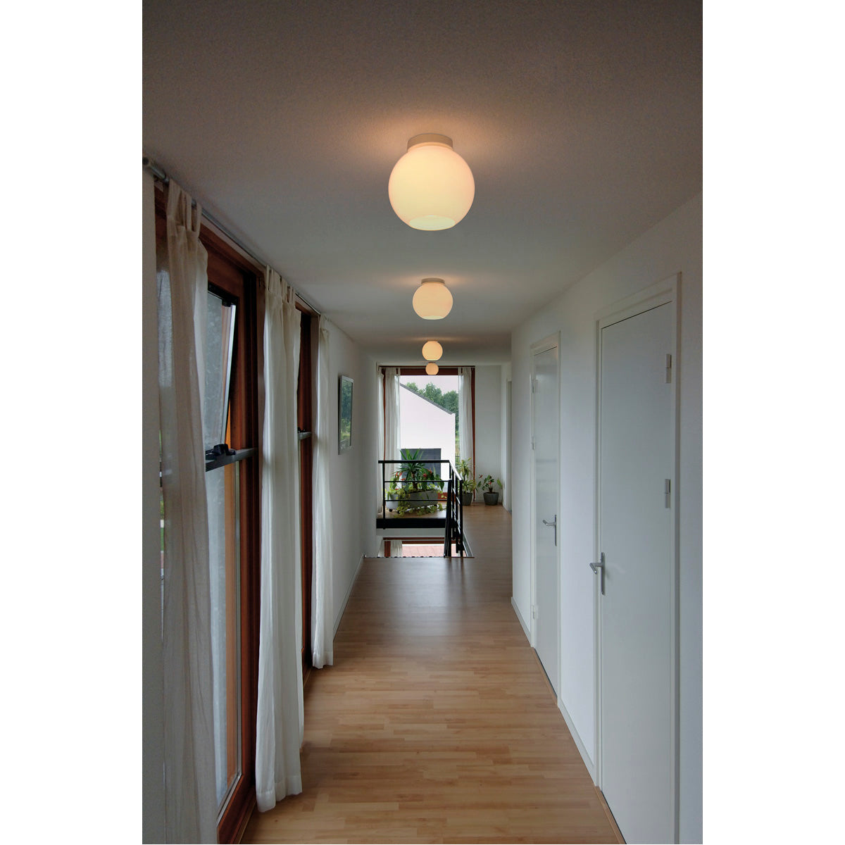SLV SUN CEILING Deckenleuchte, rund, alu/weiss, E27, max. 75W