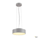 SLV MEDO 28 LED Deckenleuchte, silbergrau, optional abpendel- bar