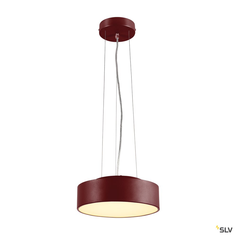 SLV MEDO 28 LED Deckenleuchte, weinrot, optional abpendelbar