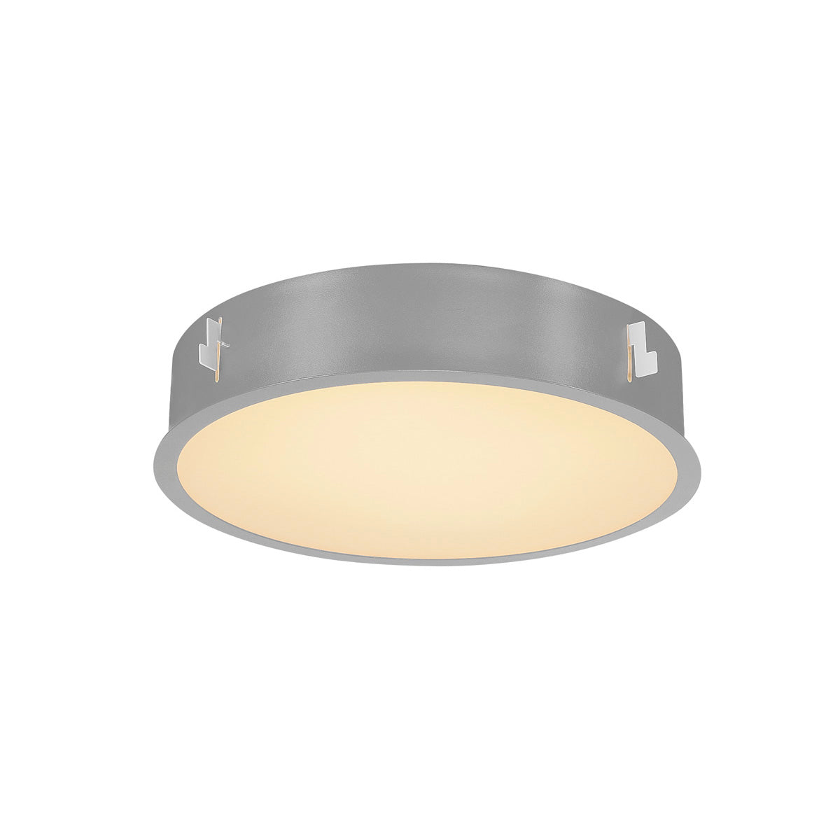 SLV MEDO 40 LED Einbauleuchte, mit Rahmen, silbergrau