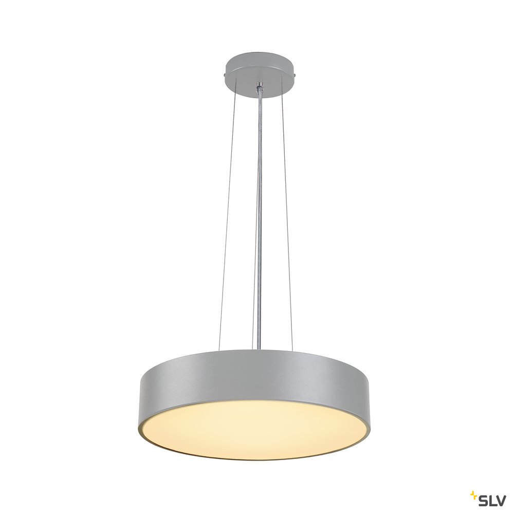 SLV MEDO 40 LED Deckenleuchte, silbergrau, optional abpendelbar