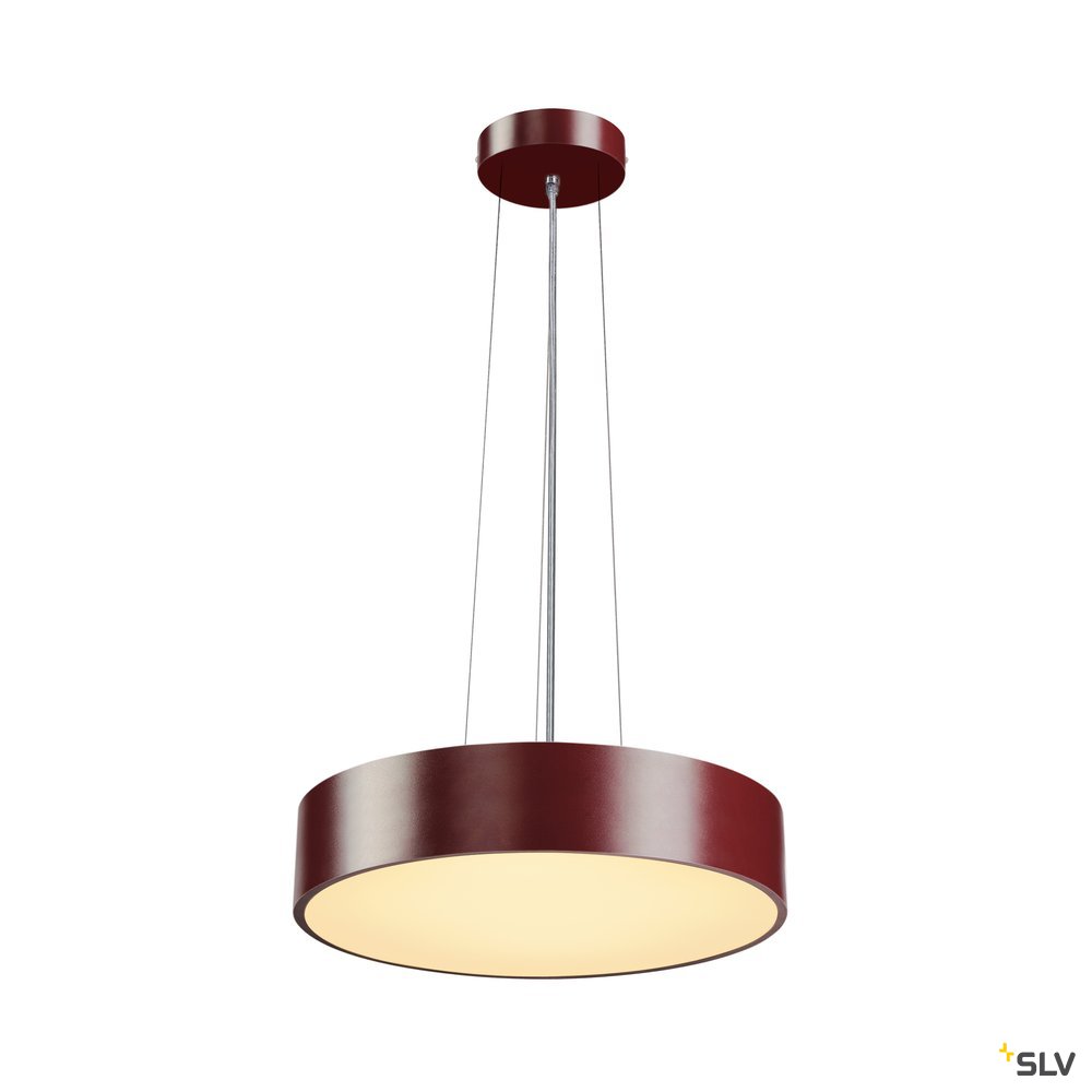 SLV MEDO 40 LED Deckenleuchte, weinrot, optional abpendelbar