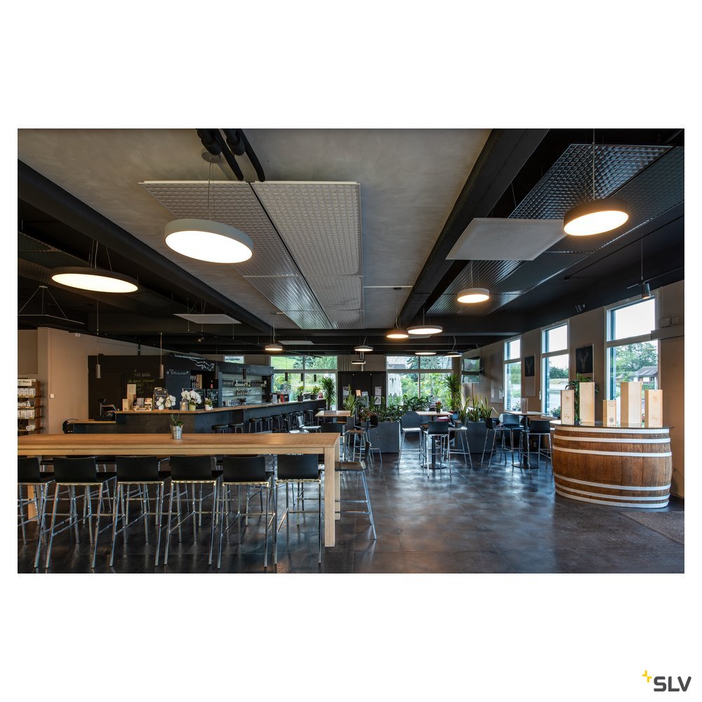 SLV MEDO 90 LED Deckenleuchte, schwarz, optional abpendelbar