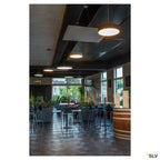 SLV MEDO 90 LED Deckenleuchte, silbergrau, optional abpendel- bar