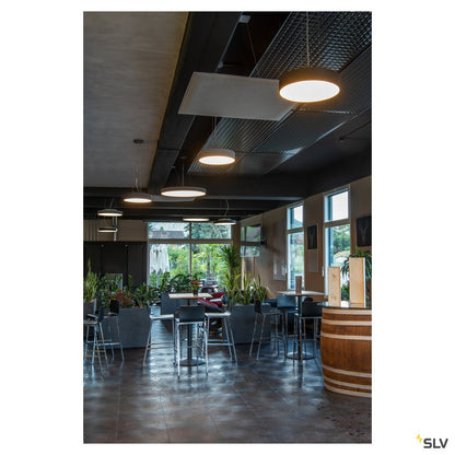 SLV MEDO 40 LED, Deckenleuchte, silbergrau, 1-10V, 3000K