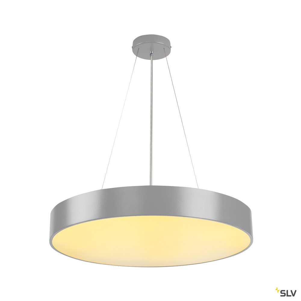 SLV MEDO 60 LED Deckenleuchte, silbergrau, optional abpendelbar