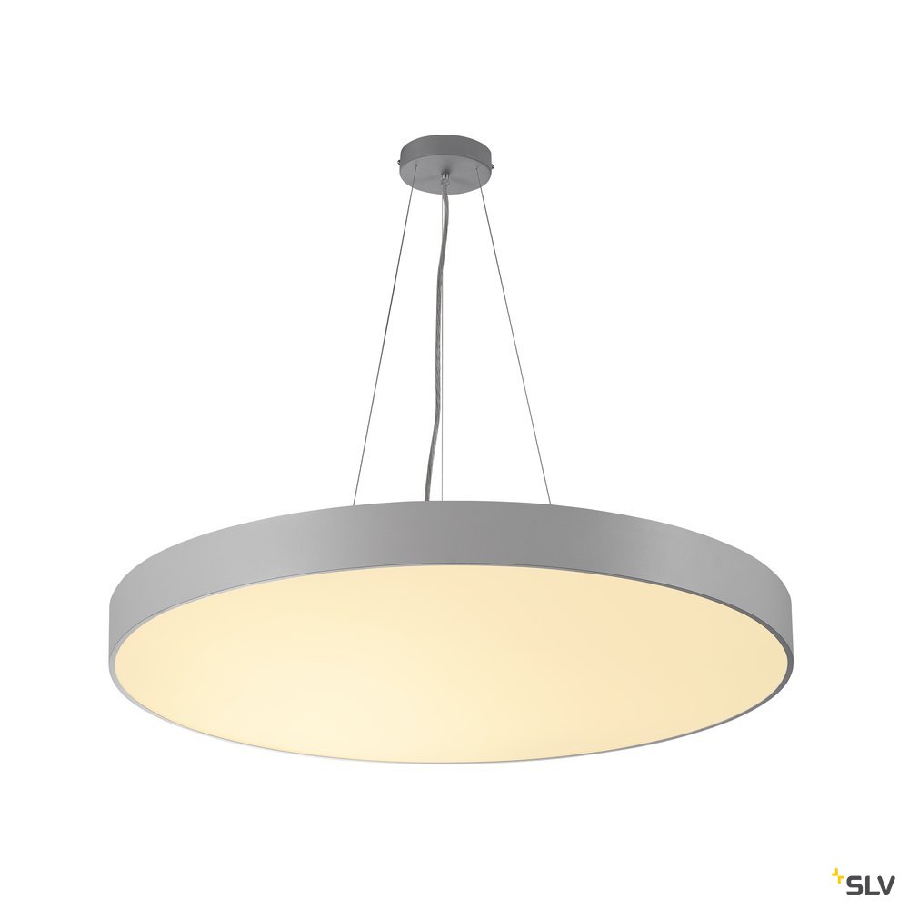 SLV MEDO 90 LED Deckenleuchte, silbergrau, optional abpendel- bar