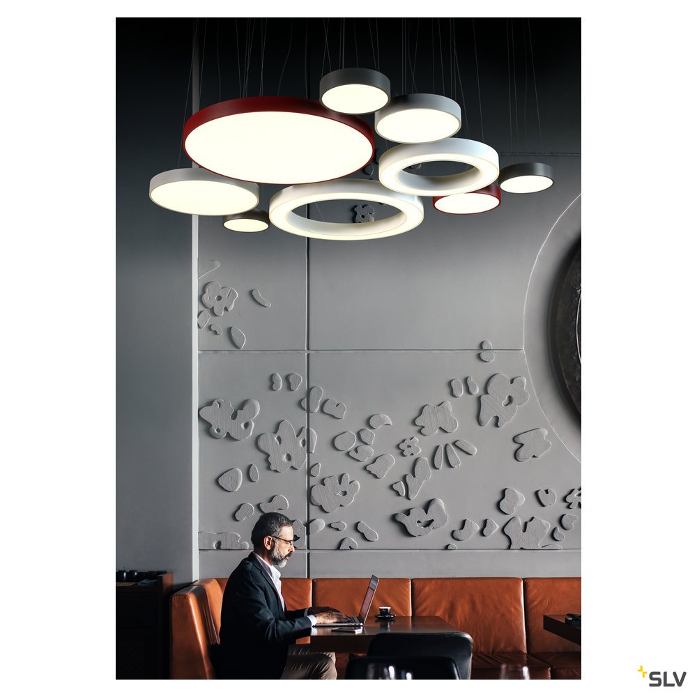 SLV MEDO 28 LED Deckenleuchte, schwarz, optional abpendelbar